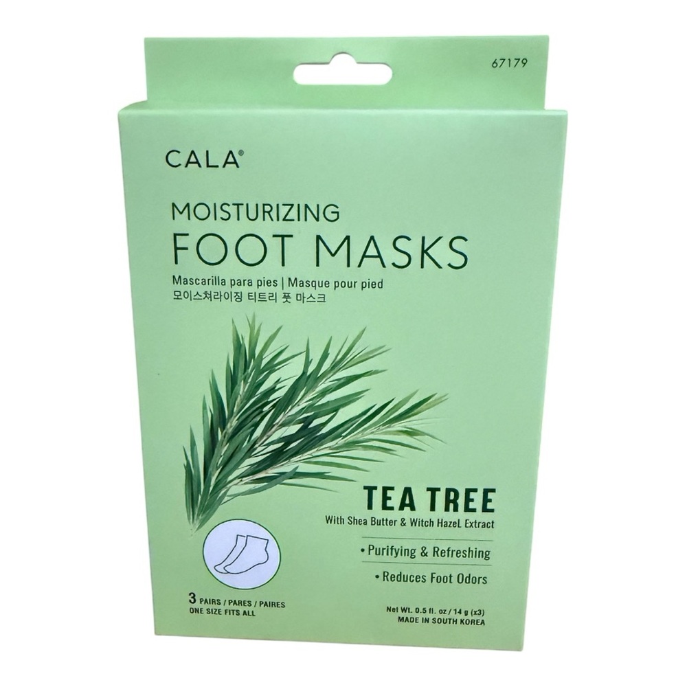 CALA Tea Tree Moisturizing Foot Masks - Green
